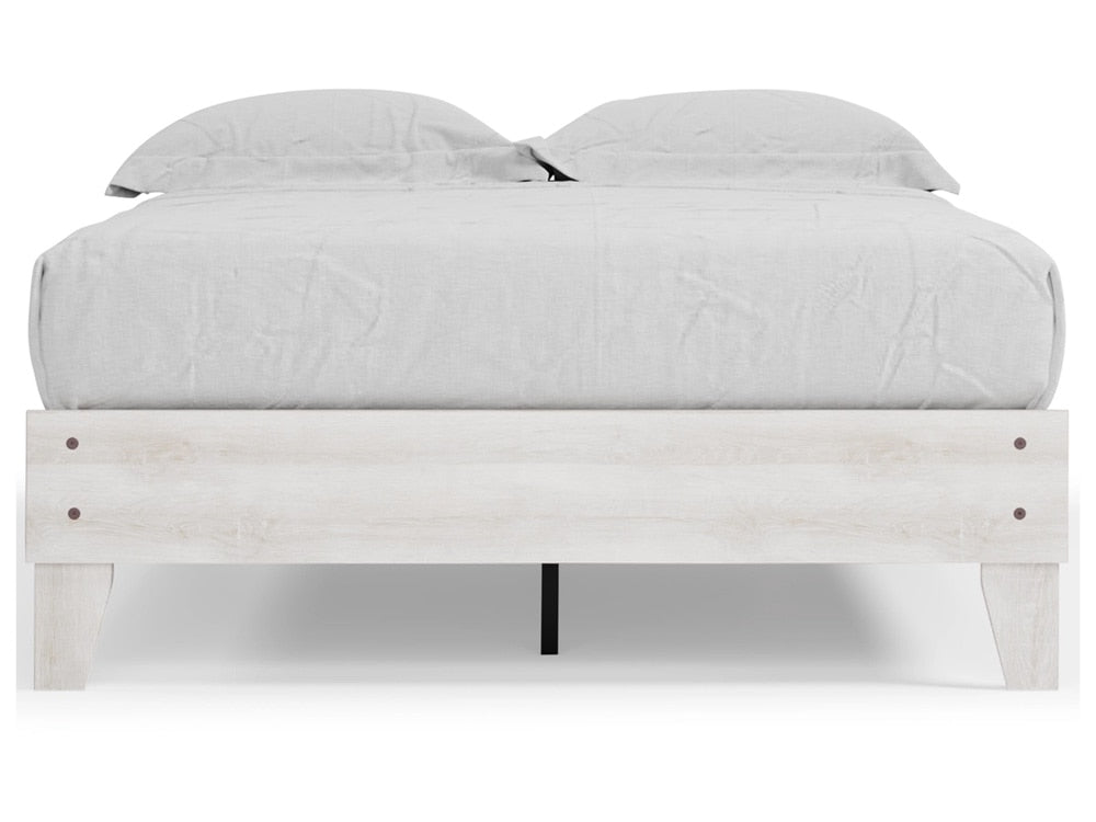 Signature Design by Ashley - Shawburn Full Platform Bed in White/Dark Charcoal Gray - EB4121-112 veiw 1