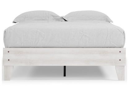 Signature Design by Ashley - Shawburn Full Platform Bed in White/Dark Charcoal Gray - EB4121-112 veiw 1