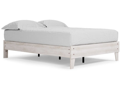 Signature Design by Ashley - Shawburn Full Platform Bed in White/Dark Charcoal Gray - EB4121-112 veiw 3