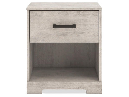 Signature Design by Ashley - Shawburn One Drawer Night Stand in Whitewash - EB4123-291 veiw 1