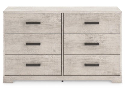 Signature Design by Ashley - Shawburn Six Drawer Dresser in Whitewash - EB4123-231 veiw 1