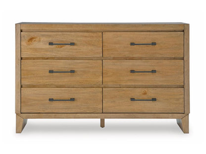 Signature Design by Ashley - Sherbana Dresser in Light Brown - B833-31 veiw 1