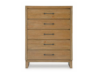Signature Design by Ashley - Sherbana Five Drawer Chest in Light Brown - B833-46 veiw 1