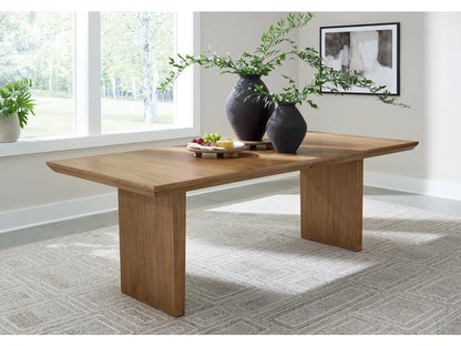 Signature Design by Ashley - Sherbana Rect Dining Room Ext Table in Light Brown - D833-35 veiw 2