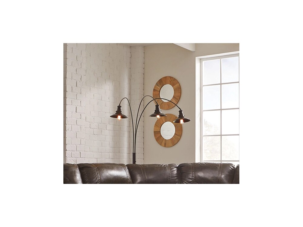 Signature Design by Ashley - Sheriel Metal Arc Lamp in Black - L725059 veiw 3