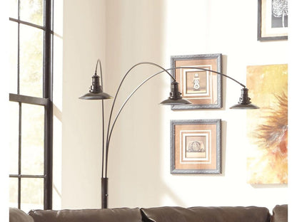 Signature Design by Ashley - Sheriel Metal Arc Lamp in Black - L725059 veiw 4