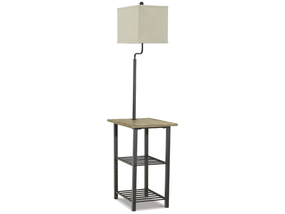Signature Design by Ashley - Shianne Metal Tray Lamp in Black - L734031 veiw 1