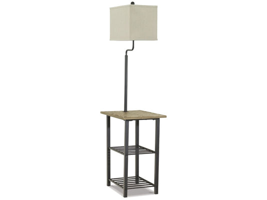 Signature Design by Ashley - Shianne Metal Tray Lamp in Black - L734031 veiw 1