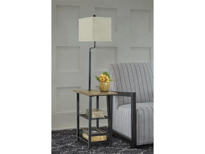 Signature Design by Ashley - Shianne Metal Tray Lamp in Black - L734031 veiw 2