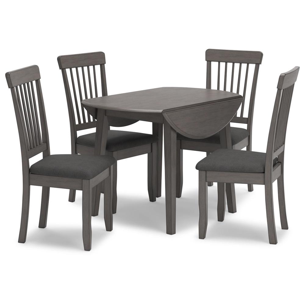 Signature Design by Ashley - Shullden Dining Table And 4 Chairs in Gray veiw 1