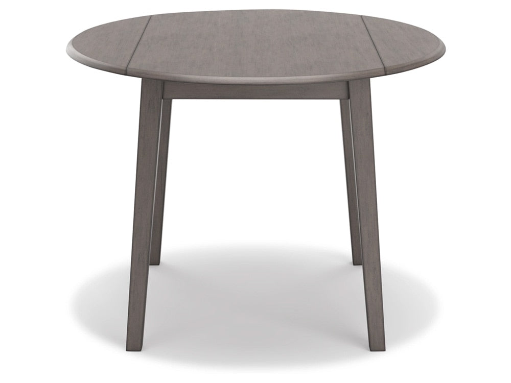 Signature Design by Ashley - Shullden Round Drm Drop Leaf Table in Gray - D194-15 veiw 1