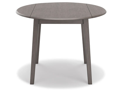 Signature Design by Ashley - Shullden Round Drm Drop Leaf Table in Gray - D194-15 veiw 1