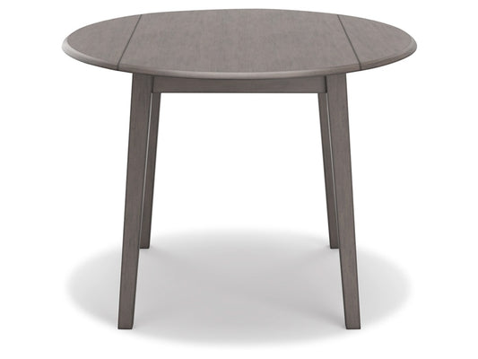 Signature Design by Ashley - Shullden Round Drm Drop Leaf Table in Gray - D194-15 veiw 1