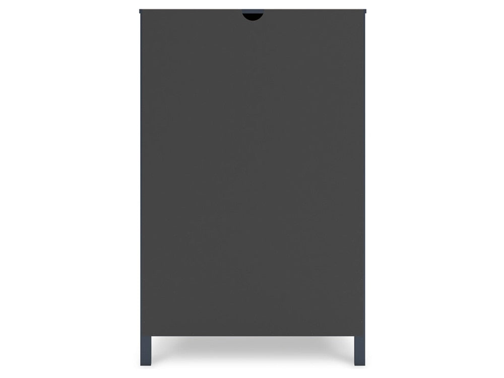 Signature Design by Ashley - Simmenfort Five Drawer Chest in Navy Blue - EB1528-245 veiw 4