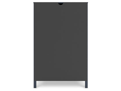Signature Design by Ashley - Simmenfort Five Drawer Chest in Navy Blue - EB1528-245 veiw 4