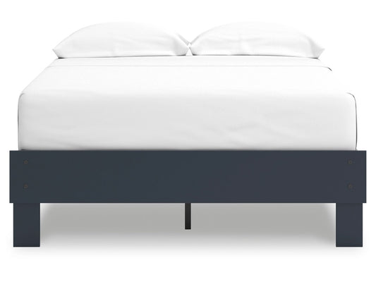 Signature Design by Ashley - Simmenfort Full Platform Bed in Navy Blue - EB1528-112 veiw 1