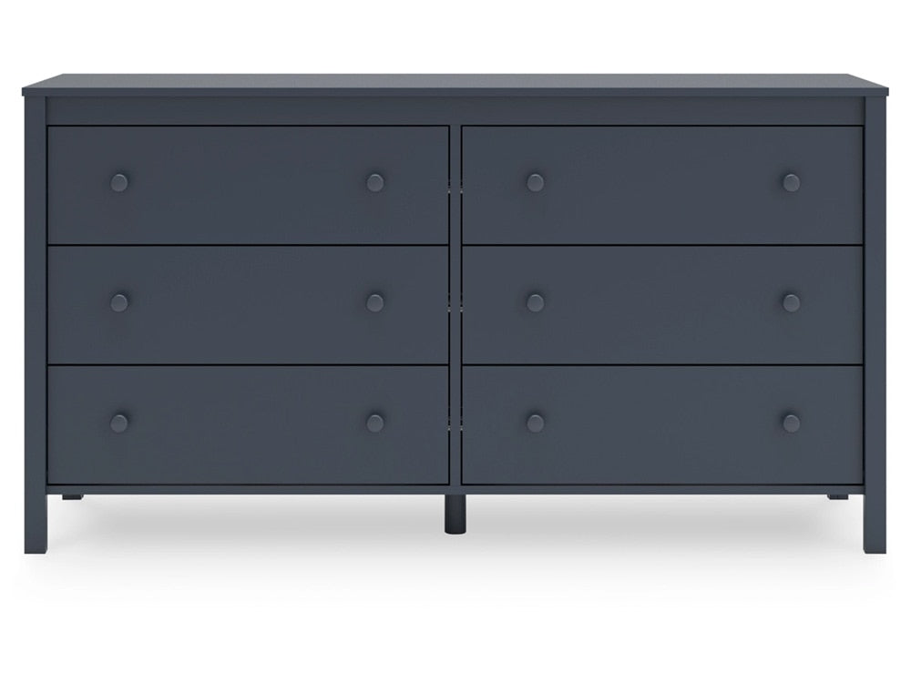 Signature Design by Ashley - Simmenfort Six Drawer Dresser in Navy Blue - EB1528-231 veiw 1