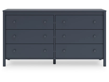 Signature Design by Ashley - Simmenfort Six Drawer Dresser in Navy Blue - EB1528-231 veiw 1