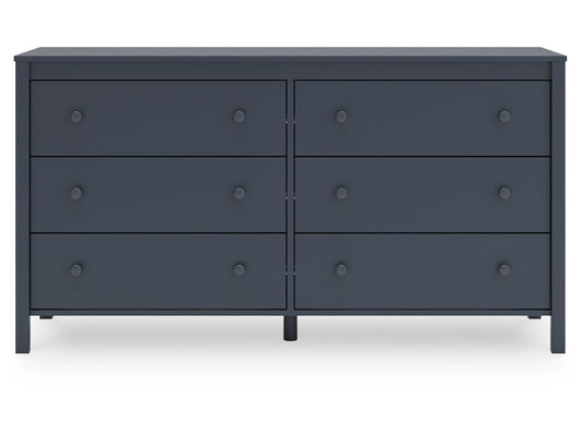 Signature Design by Ashley - Simmenfort Six Drawer Dresser in Navy Blue - EB1528-231 veiw 1
