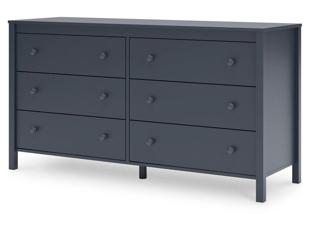 Signature Design by Ashley - Simmenfort Six Drawer Dresser in Navy Blue - EB1528-231 veiw 3