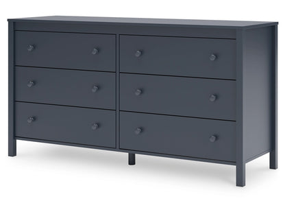 Signature Design by Ashley - Simmenfort Six Drawer Dresser in Navy Blue - EB1528-231 veiw 3