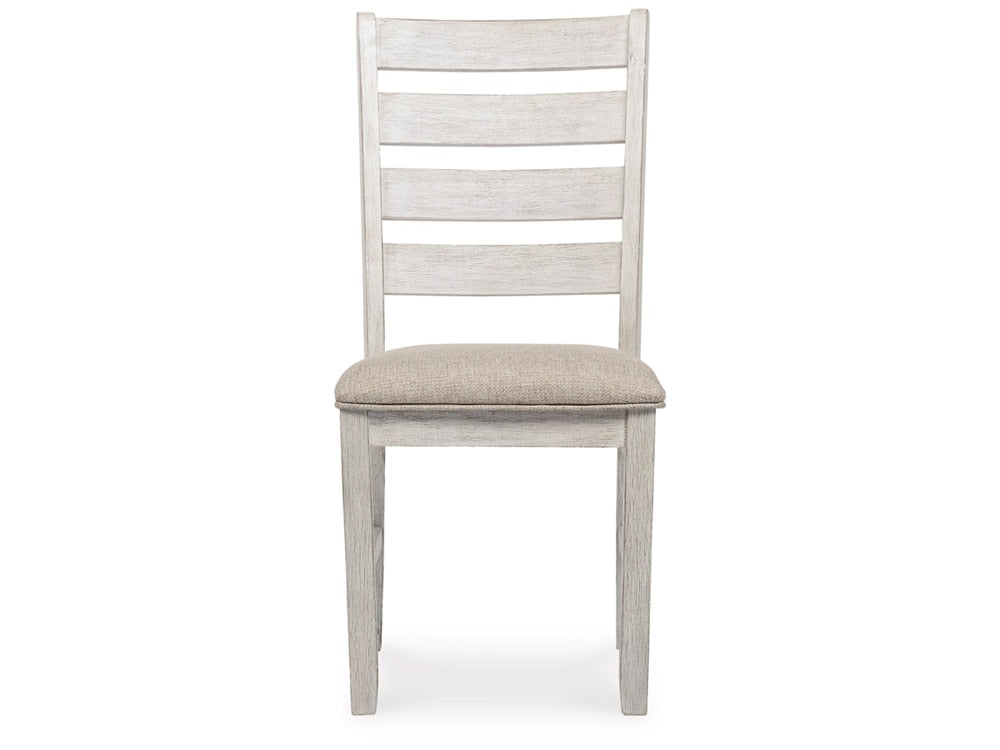 Signature Design by Ashley - Skempton Dining Uph Side Chair (Set Of 2) in White/Light Brown - D394-01 veiw 1