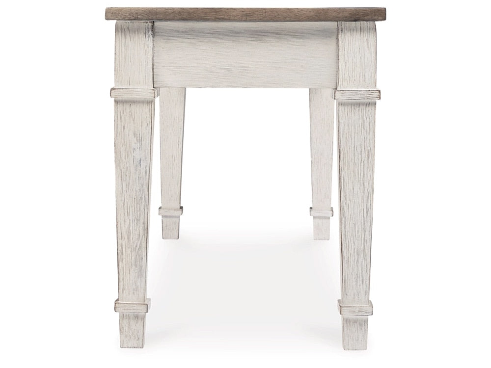 Signature Design by Ashley - Skempton Storage Bench in White/Light Brown - D394-00 veiw 4