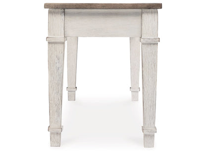 Signature Design by Ashley - Skempton Storage Bench in White/Light Brown - D394-00 veiw 4