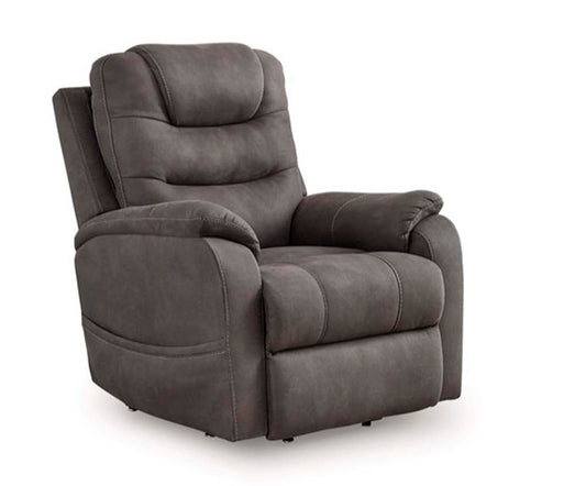 Signature Design by Ashley - Snowfield Power Lift Recliner in Gunmetal - 1760912 veiw 1