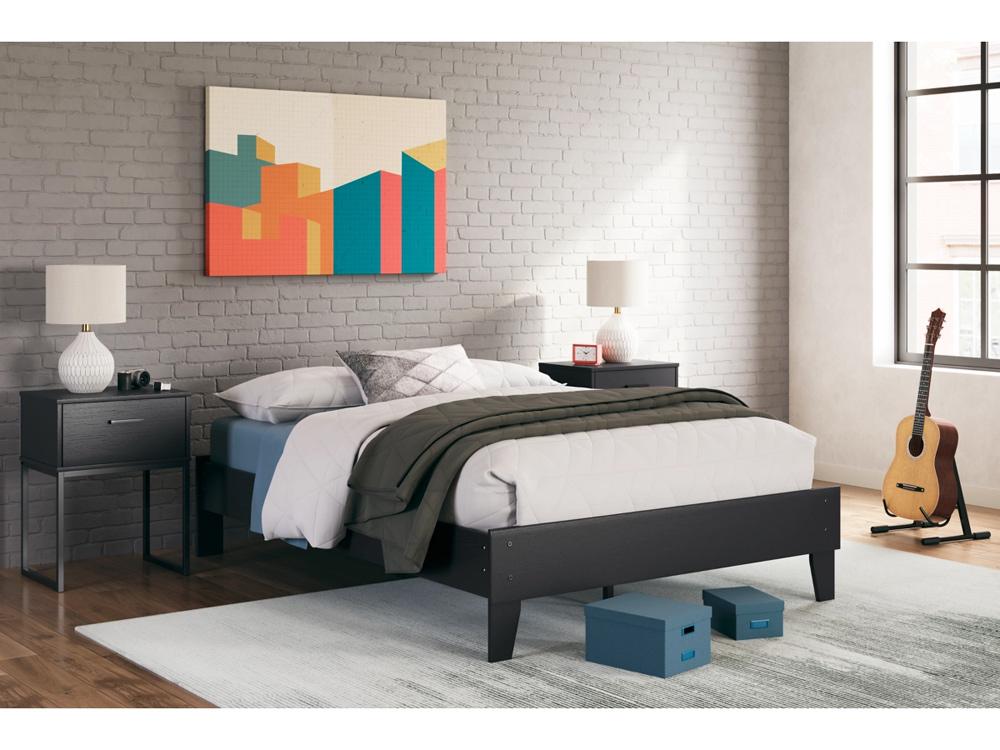Signature Design by Ashley - Socalle Full Platform Bed in Black - EB1865-112 veiw 2