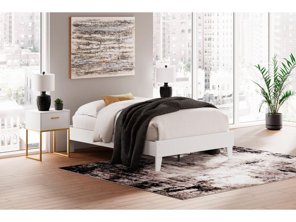 Signature Design by Ashley - Socalle Full Platform Bed in White - EB1867-112 veiw 2