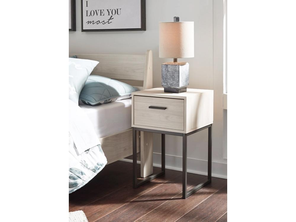 Signature Design by Ashley - Socalle One Drawer Night Stand in Natural - EB1864-291 veiw 2