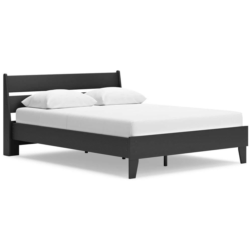 Signature Design by Ashley - Socalle Queen Panel Platform Bed in Black veiw 1