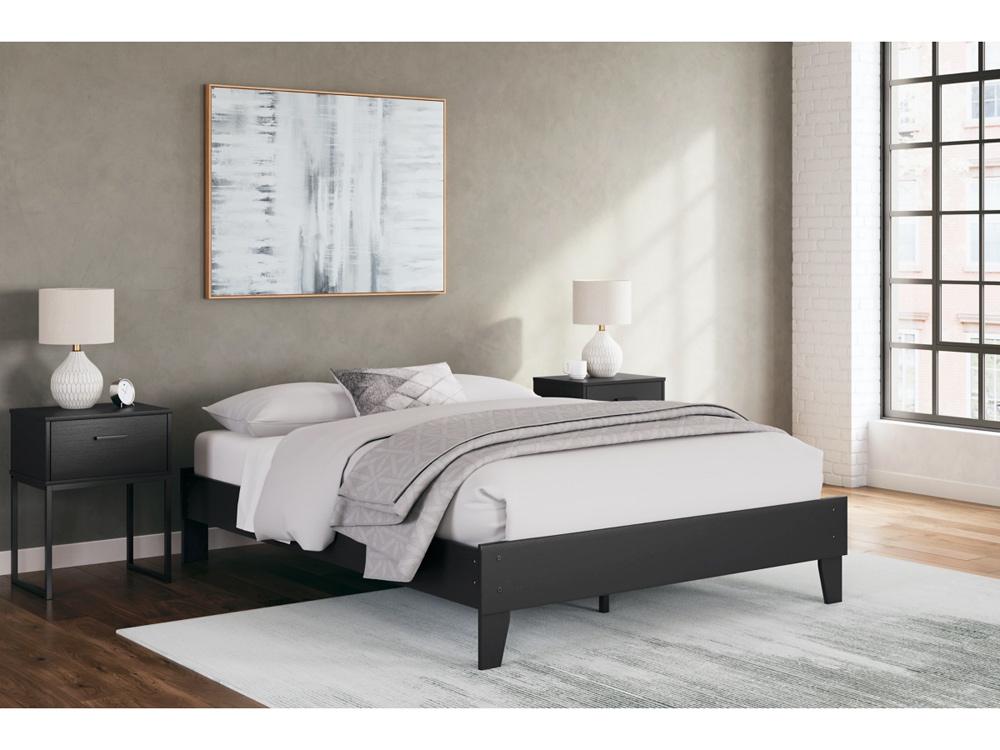 Signature Design by Ashley - Socalle Queen Platform Bed in Black - EB1865-113 veiw 2
