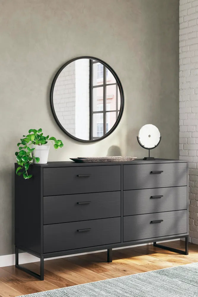 Signature Design by Ashley - Socalle Six Drawer Dresser in Black - EB1865-231 view 2