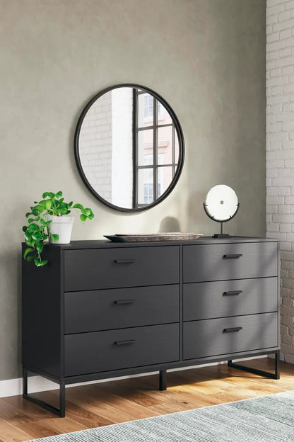 Signature Design by Ashley - Socalle Six Drawer Dresser in Black - EB1865-231 view 2