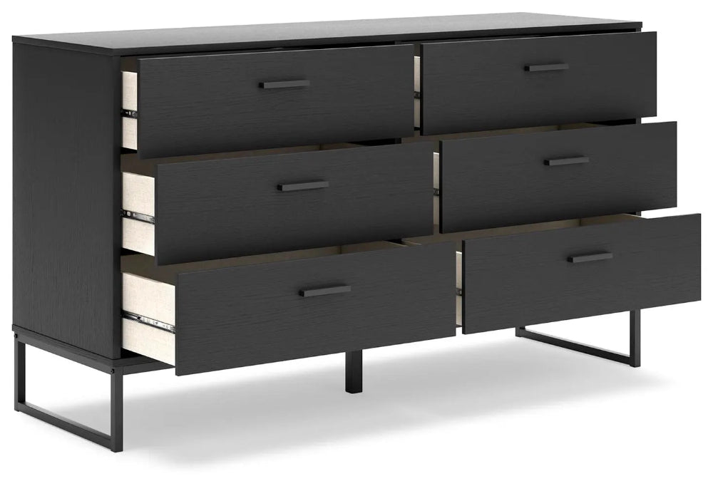 Signature Design by Ashley - Socalle Six Drawer Dresser in Black - EB1865-231 view 3