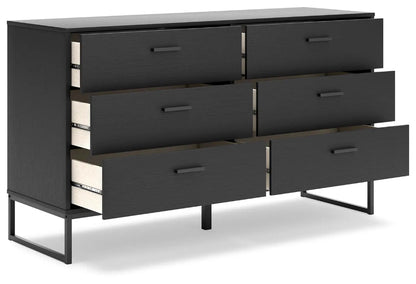 Signature Design by Ashley - Socalle Six Drawer Dresser in Black - EB1865-231 view 3
