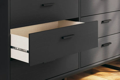 Signature Design by Ashley - Socalle Six Drawer Dresser in Black - EB1865-231 view 4