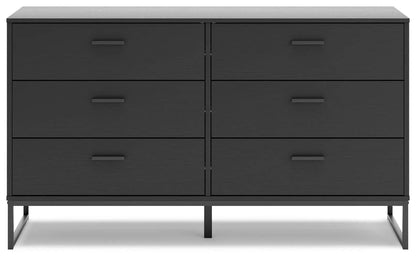 Signature Design by Ashley - Socalle Six Drawer Dresser in Black - EB1865-231 view 5