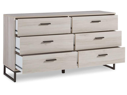 Signature Design by Ashley - Socalle Six Drawer Dresser in Natural - EB1864-231 veiw 3