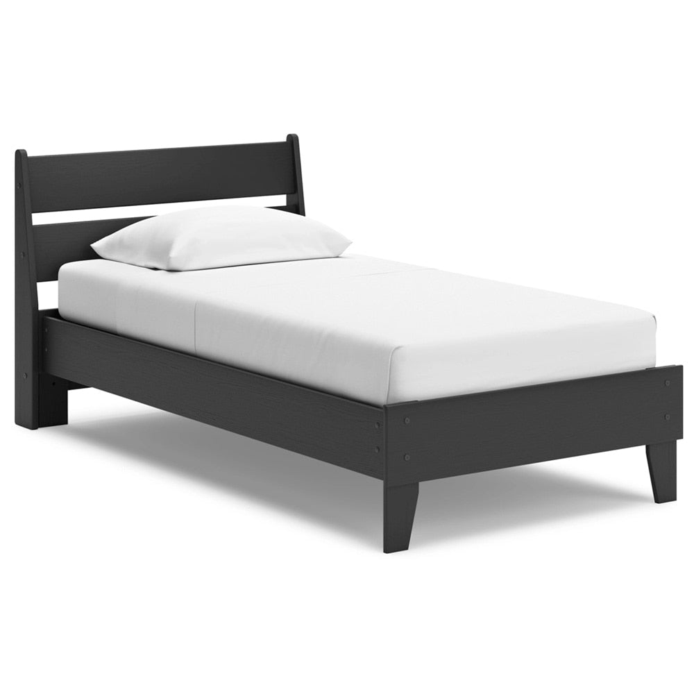 Signature Design by Ashley - Socalle Twin Panel Platform Bed in Black veiw 1