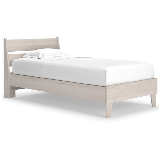 Signature Design by Ashley - Socalle Twin Panel Platform Bed in Natural veiw 1