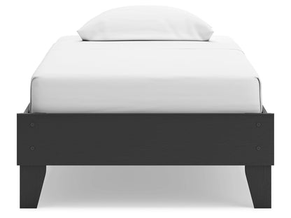 Signature Design by Ashley - Socalle Twin Platform Bed in Black - EB1865-111 veiw 1