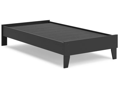Signature Design by Ashley - Socalle Twin Platform Bed in Black - EB1865-111 veiw 3
