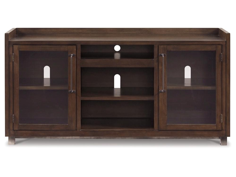 Signature Design by Ashley - Starmore Xl Tv Stand W/Fireplace Option in Brown/Gunmetal - W633-68 veiw 1