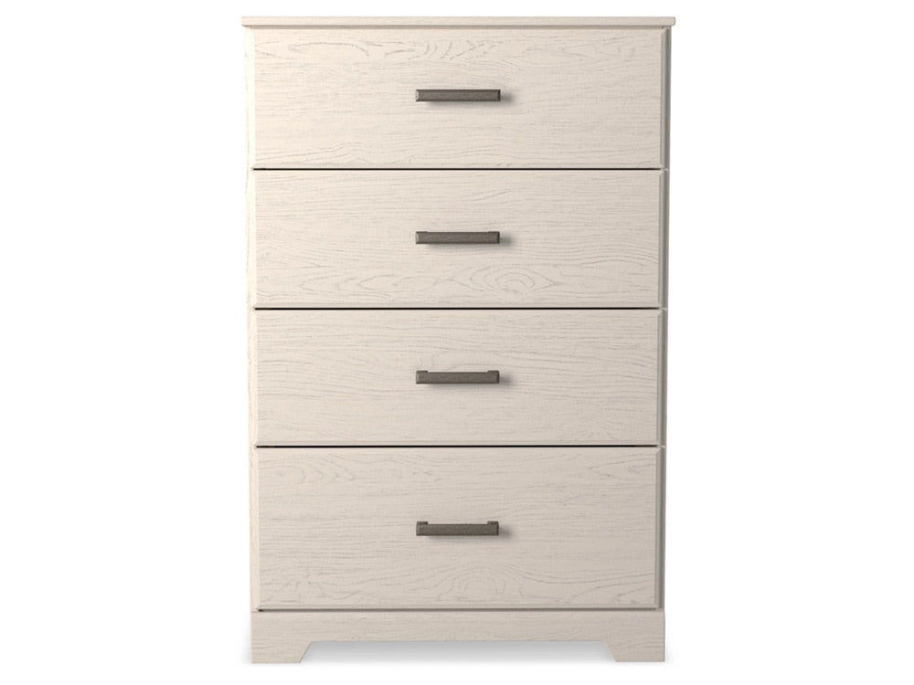 Signature Design by Ashley - Stelsie Four Drawer Chest in White - B2588-44 veiw 1