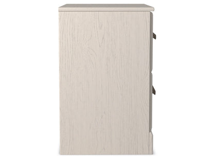 Signature Design by Ashley - Stelsie Two Drawer Night Stand in White - B2588-92 veiw 2