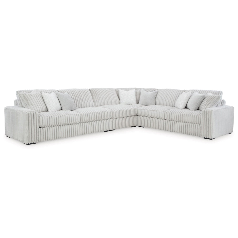 Signature Design by Ashley - Stupendous Fabric 4 Piece Sectional in Alloy veiw 1