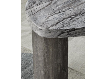 Signature Design by Ashley - Surmour Triangle End Table in Gray/Brown - T600-6 veiw 4